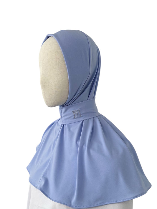 Hijab Instant – Bleu Acier