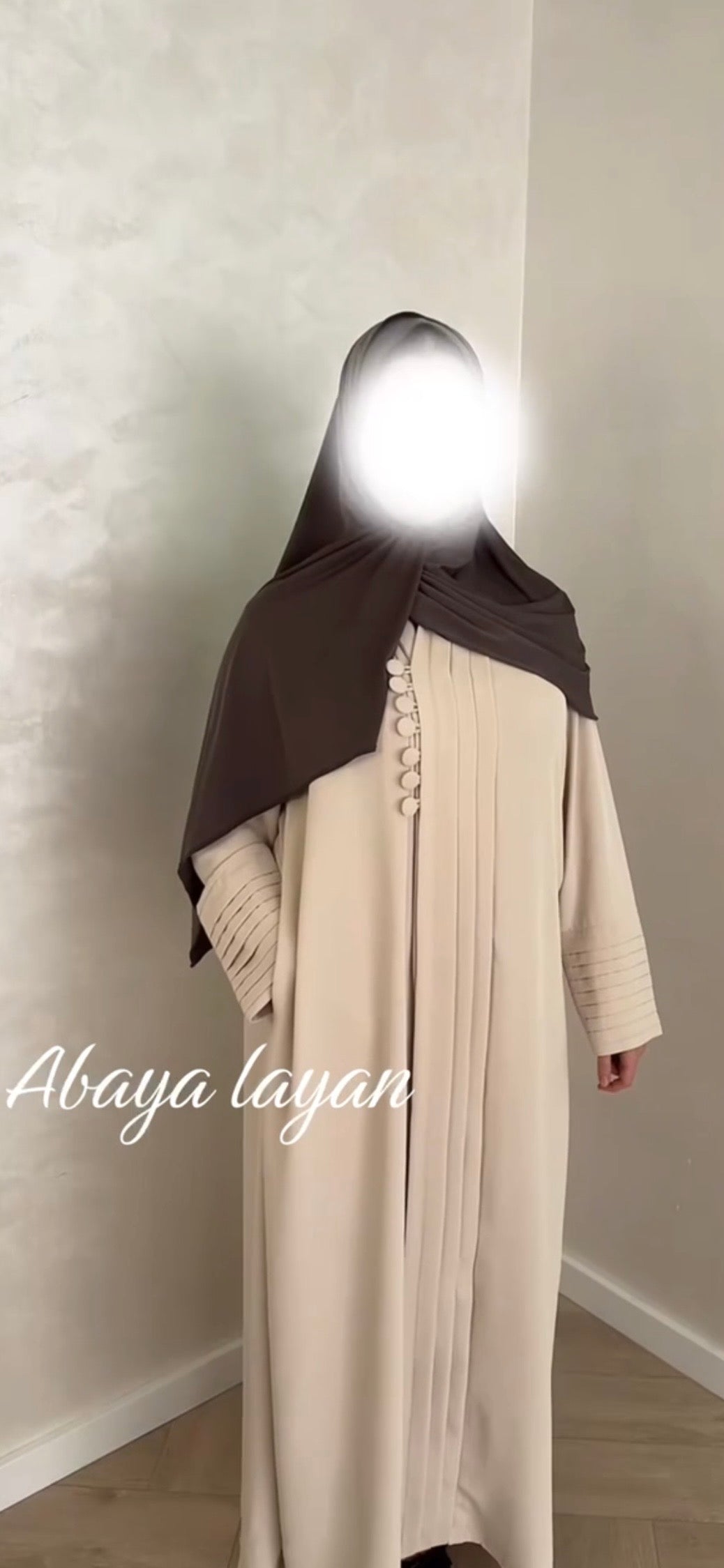 Abaya Layan - Sable Chaud