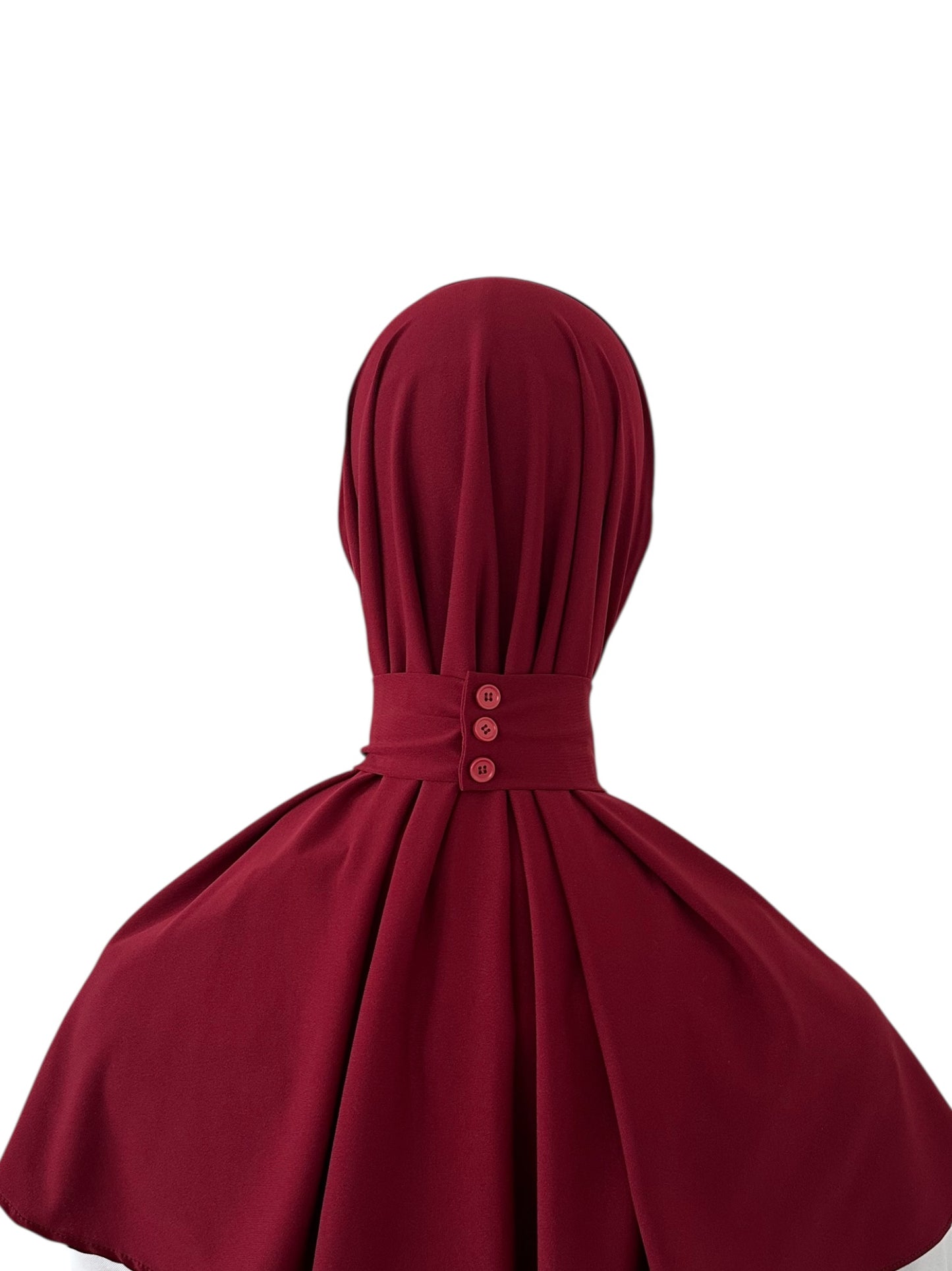 Hijab Instant - Velours lie de vin