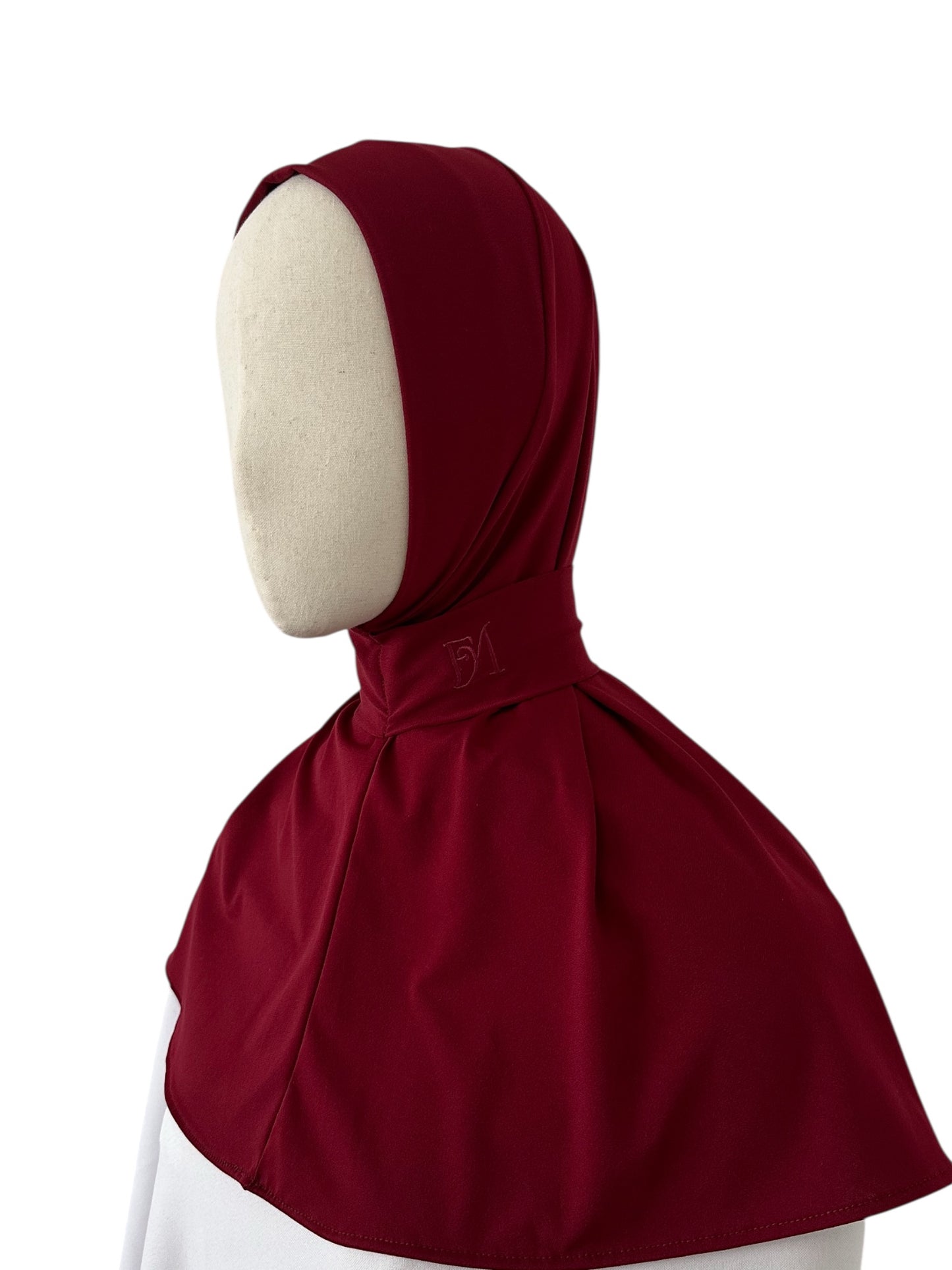 Hijab Instant - Velours lie de vin