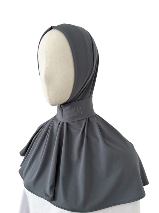 Hijab instant – Gris graphite