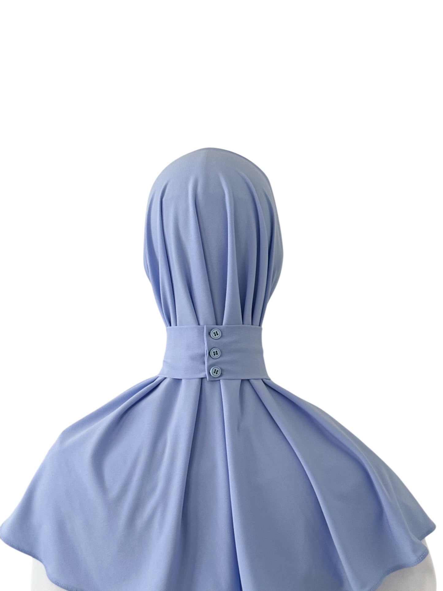 Hijab Instant – Bleu Acier